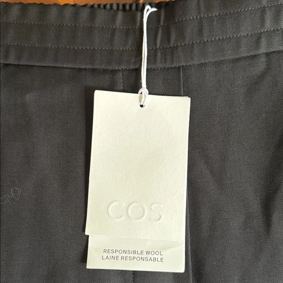 COS Women's Black 100% Wool Suit Pants Size EU Size 12 (Euro 44) Large) NWT - Picture 6 of 11